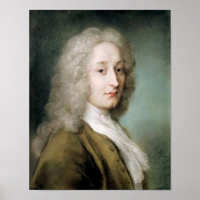 Pôster Retrato de Antoine Watteau (Frente)