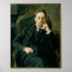 Poster Retrato de Anton Pavlovich Chekhov, 1898