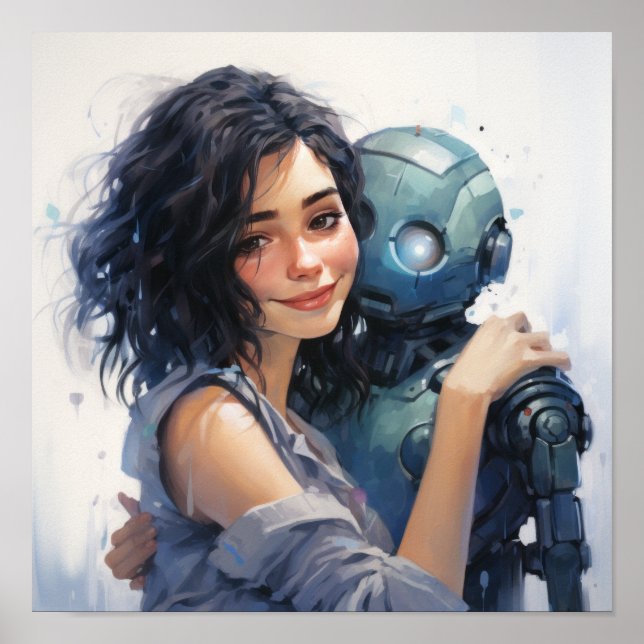 Poster Retrato de Aquarela Pálida e atordoante de 16 anos (Frente)