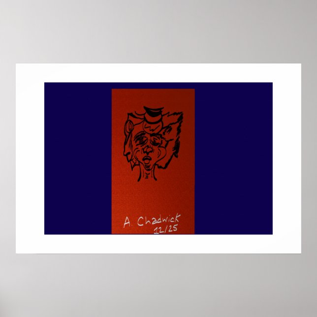 Poster Retrato de Arte Dualidade (Frente)