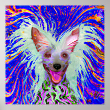 Retrato de Arte Pecada Chinesa Louca