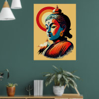 Retrato de Arte Pop Buddha Lord