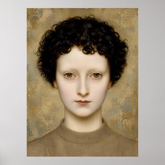 Poster Retrato de Arte Refinado – Inteligência Delicada