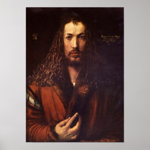 Pôster Retrato de auto 2 por Albrecht Durer