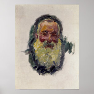 Pôster Retrato de auto de Claude Monet , 1917