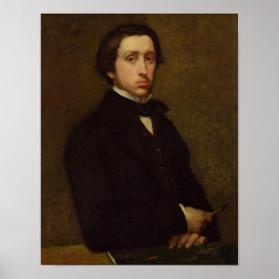 Poster Retrato de auto de Edgar Degas , 1855