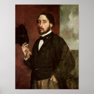 Pôster Retrato de auto de Edgar Degas , c.1862