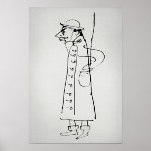 Pôster Retrato de auto de Henri de Toulouse-Lautrec  ,