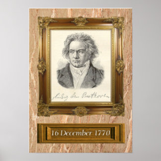 Poster Retrato de Beethoven