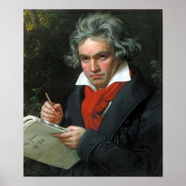 Poster Retrato de Beethoven (Frente)