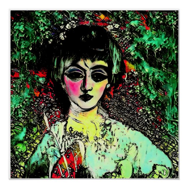 Pôster Retrato de Beleza Gótica (Frente)