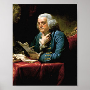 Poster Retrato De Benjamin Franklin