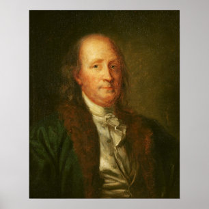 Poster Retrato de Benjamin Franklin
