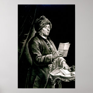Pôster Retrato de Benjamin Franklin, 1777