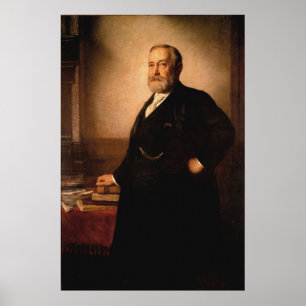 Poster Retrato de BENJAMIN HARRISON por Eastman Johnson