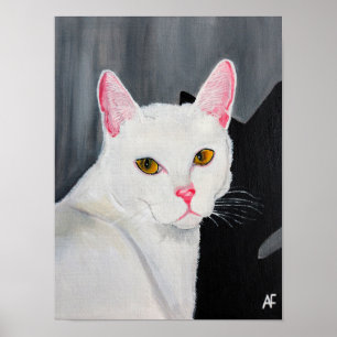 Poster Retrato de Blanca Pintura de Alfred Fox