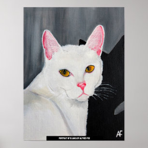 Poster Retrato de Blanca Pintura de Alfred Fox