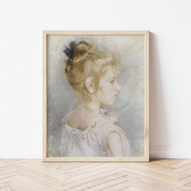 Poster Retrato de Blanche Pontillon | Berthe Morisot (Criador carregado)