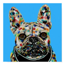 Retrato de Bulldog Francês