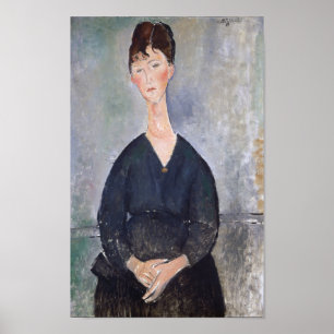 Poster Retrato de Cafe Singer, Modigliani