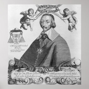 Pôster Retrato de Cardinal de Richelieu