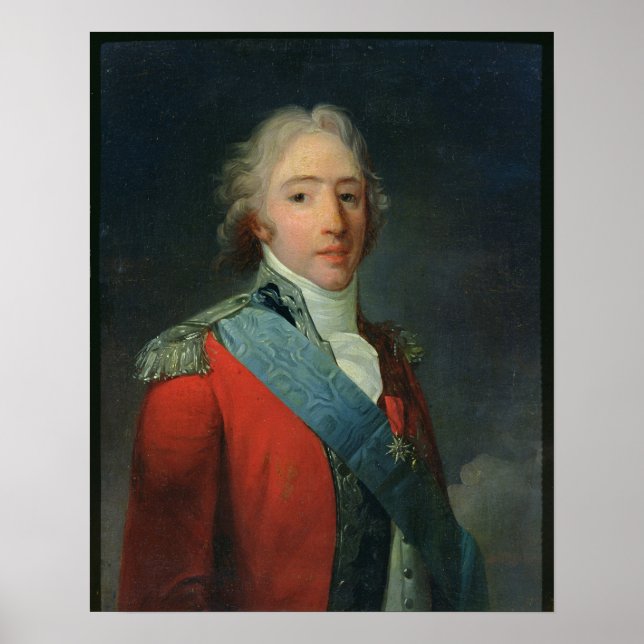 Poster Retrato de Carlos de França, Conde de (Frente)