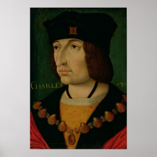 Pôster Retrato de Carlos VIII Rei da França