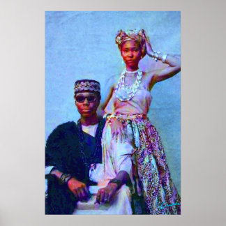 Poster Retrato de Casal Nigeriano