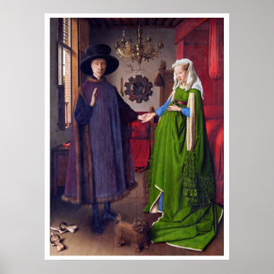 Poster Retrato de casamento daqui até janeiro Van Eyck -