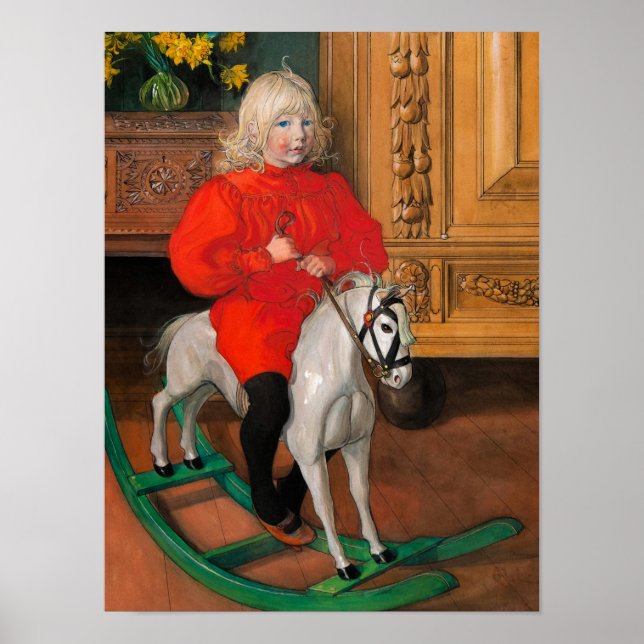 Poster Retrato de Casimir Laurin, Murre de Carl Larsson (Frente)