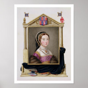 Pôster Retrato de Catherine Howard (c.1520-d.1542) 5o Q