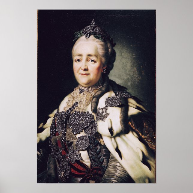Pôster Retrato de Catherine II da Rússia 2 (Frente)