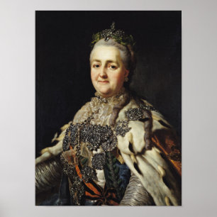 Poster Retrato de Catherine II de Rússia