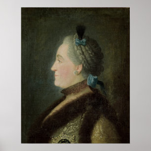 Poster Retrato de Catherine II de Rússia