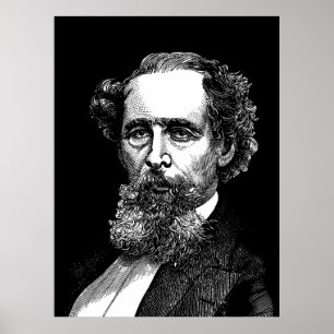 Poster Retrato de Charles Dickens