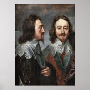 Pôster Retrato de Charles mim, por Van Dyck