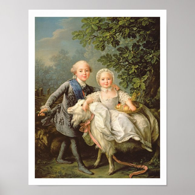 Pôster Retrato de Charles Philippe de França (1757-1836) (Frente)