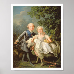 Pôster Retrato de Charles Philippe de France (1757-1836)