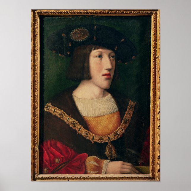 Poster Retrato de Charles V (Frente)
