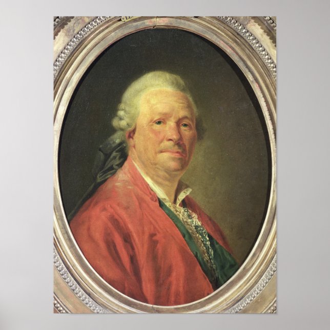 Pôster Retrato de Christoph Willibald von Gluck , 1777 (Frente)