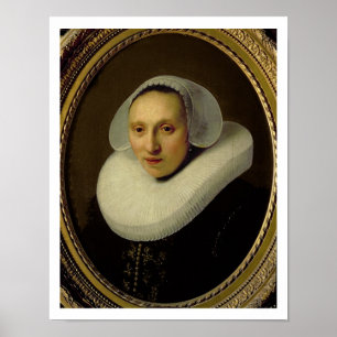 Pôster Retrato de Cornelia Pronck, esposa de Albert
