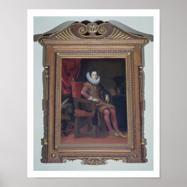 Pôster Retrato de Cosimo II de'Medici (1590-1621) (óleo o (Frente)
