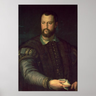 Pôster Retrato de Cosimo mim de Medici 1559