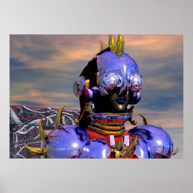 Pôster RETRATO DE CYBORG TITAN Ficção Científica,Ciência  (Frente)