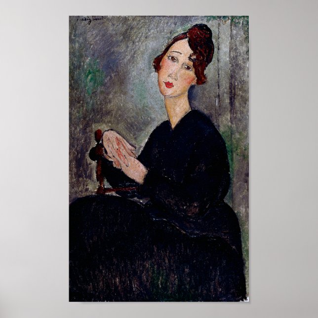 Poster Retrato de Dedie, Modigliani (Frente)