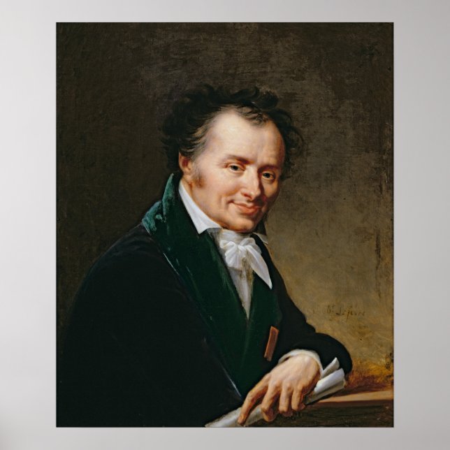 Poster Retrato de Dominique Vivant Baron Denon, 1808 (Frente)
