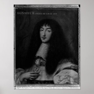 Pôster Retrato de d'Orleans de Philippe Duc
