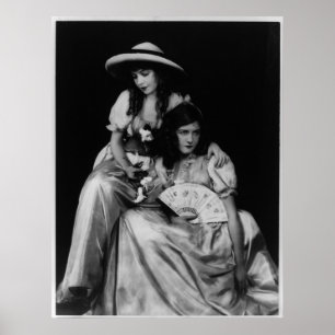 Pôster Retrato de Dorothy e Lillian Gish