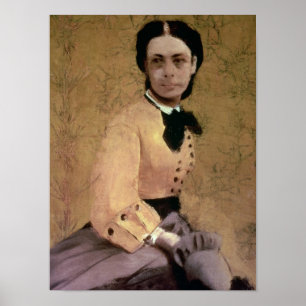 Pôster Retrato de Edgar Degas de Pauline de Metternich