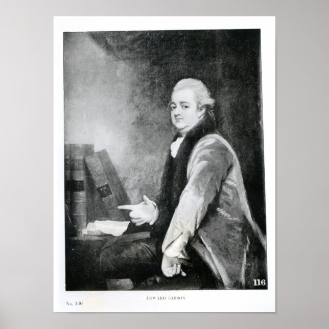 Poster Retrato de Edward Gibbon (Frente)